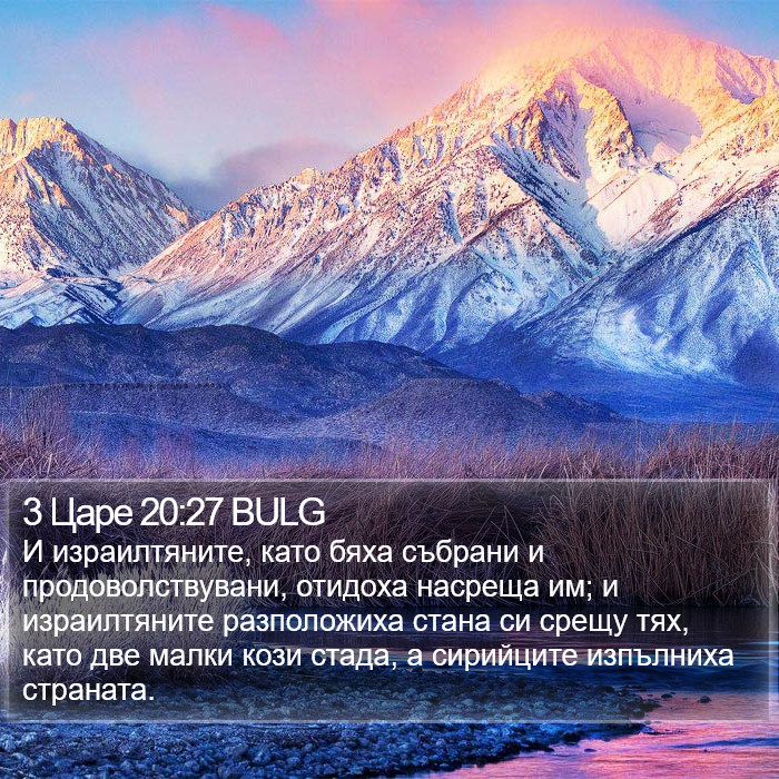 3 Царе 20:27 BULG Bible Study