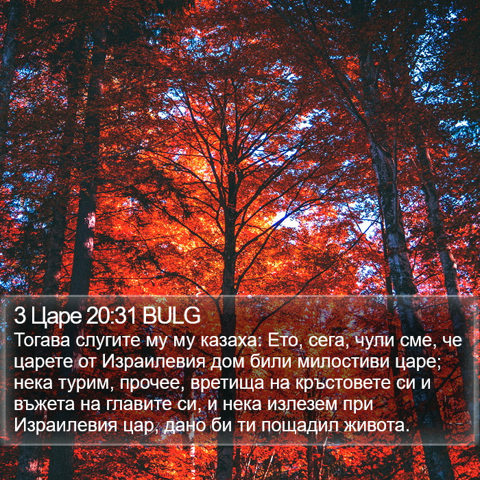 3 Царе 20:31 BULG Bible Study