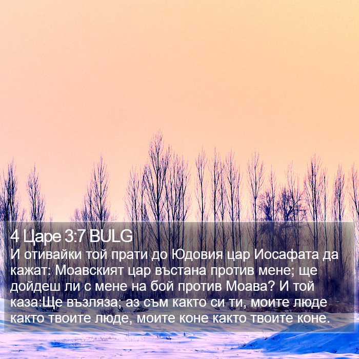 4 Царе 3:7 BULG Bible Study
