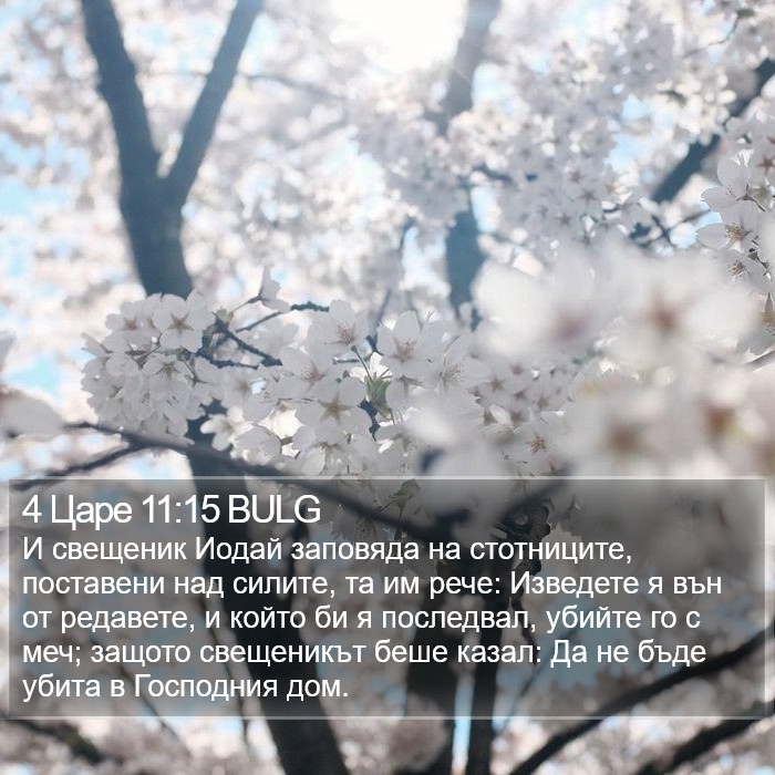 4 Царе 11:15 BULG Bible Study