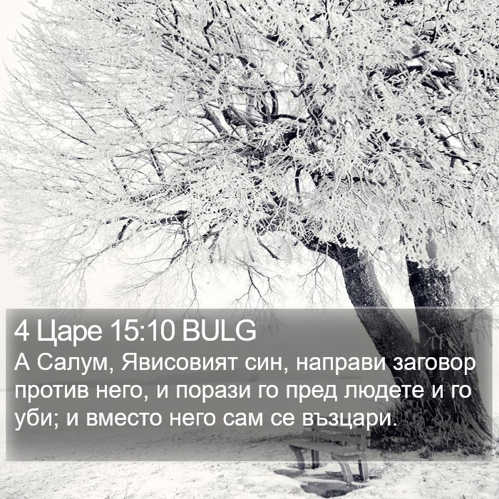 4 Царе 15:10 BULG Bible Study