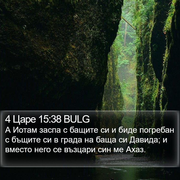 4 Царе 15:38 BULG Bible Study