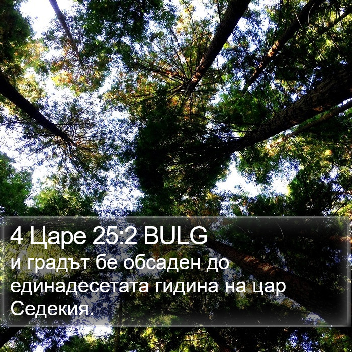 4 Царе 25:2 BULG Bible Study