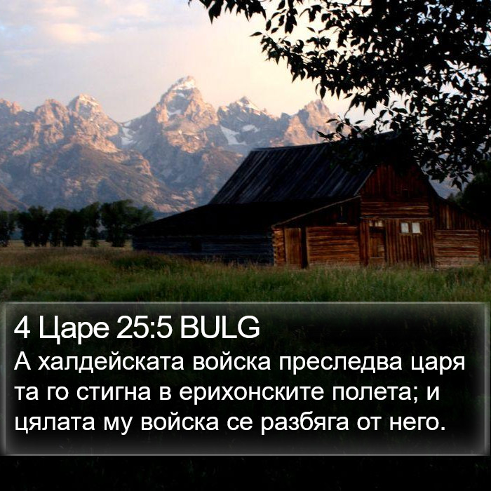 4 Царе 25:5 BULG Bible Study