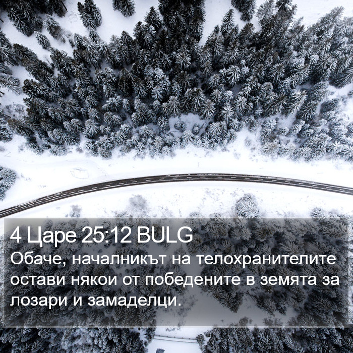 4 Царе 25:12 BULG Bible Study