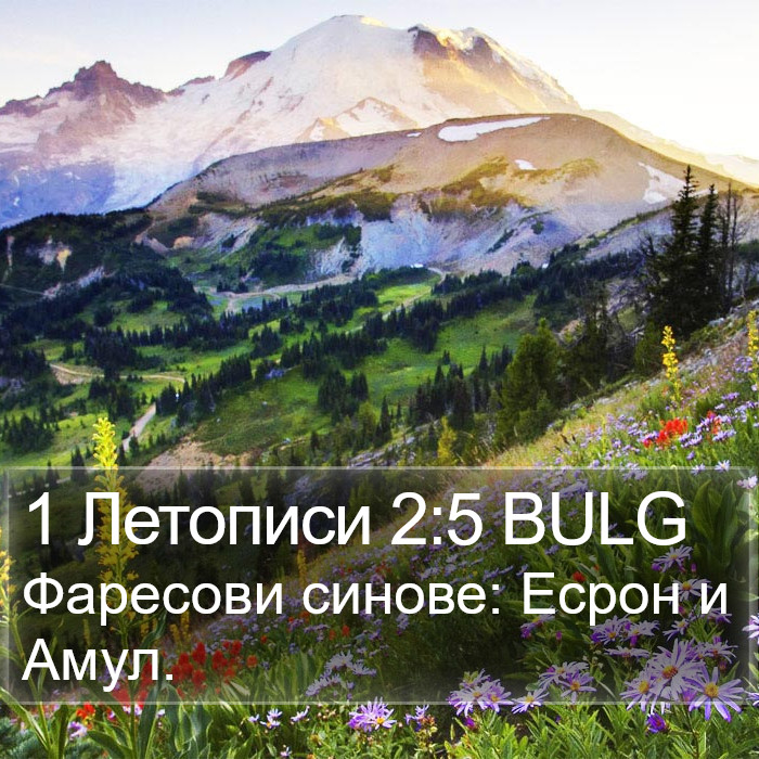 1 Летописи 2:5 BULG Bible Study