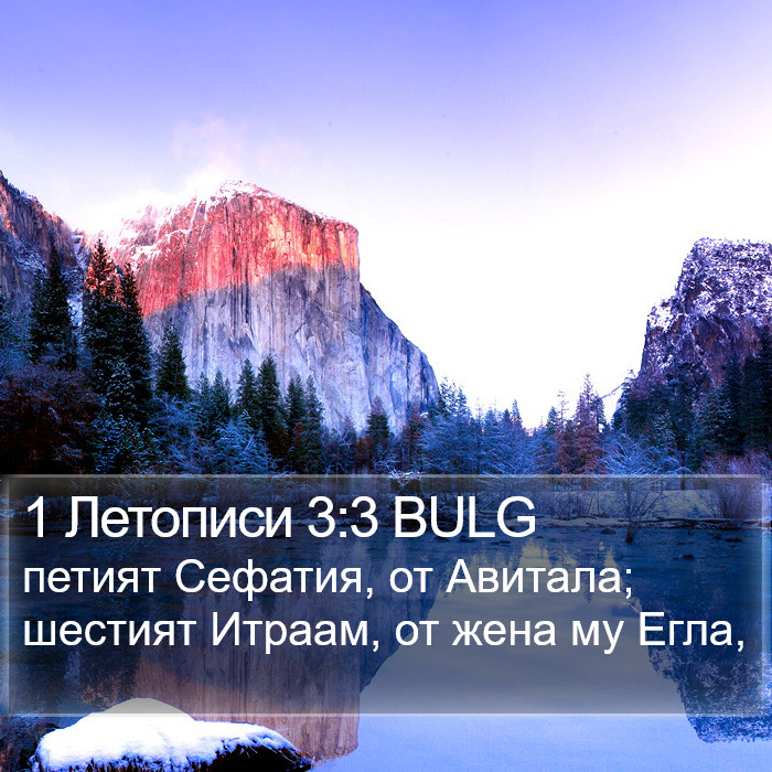 1 Летописи 3:3 BULG Bible Study