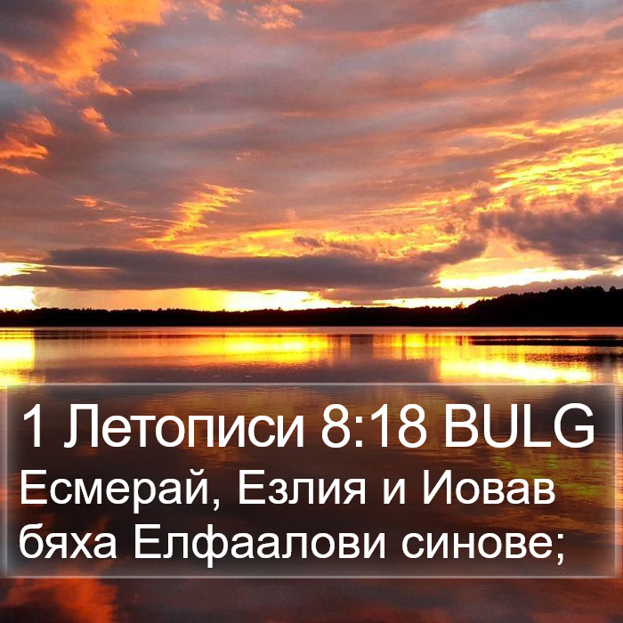 1 Летописи 8:18 BULG Bible Study