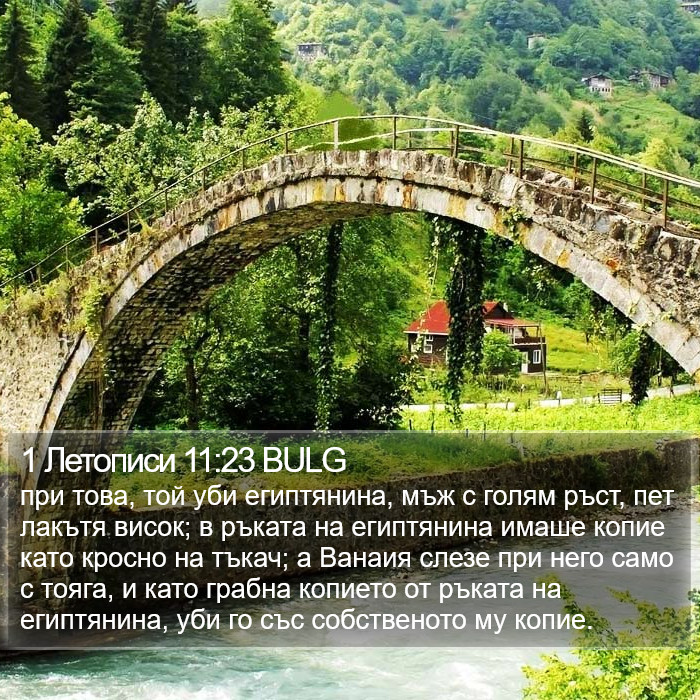 1 Летописи 11:23 BULG Bible Study