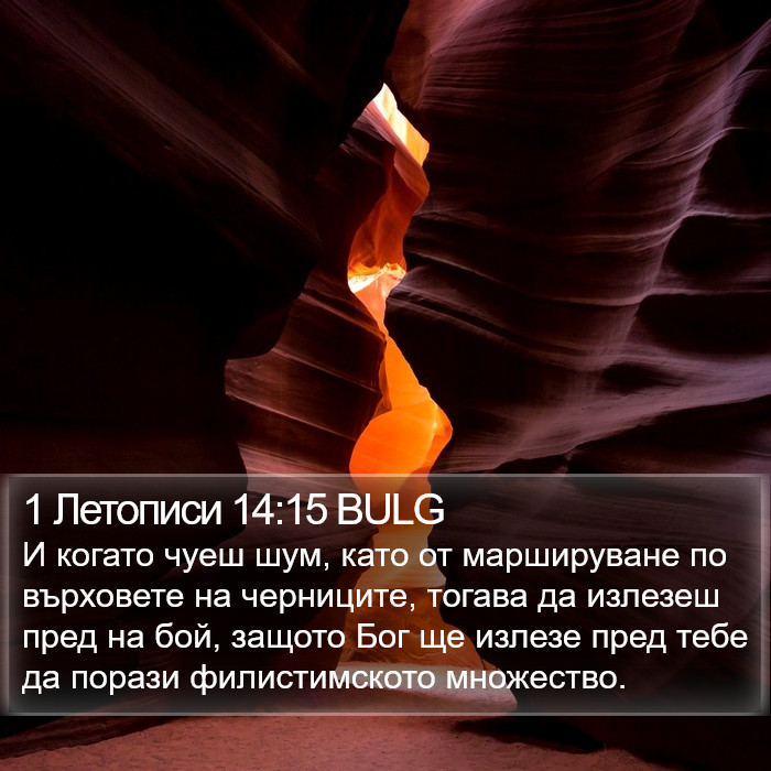 1 Летописи 14:15 BULG Bible Study