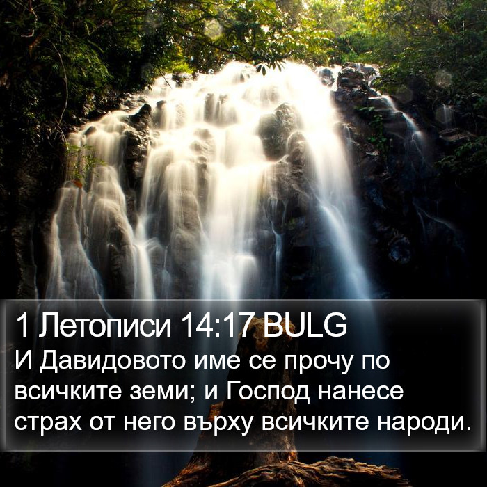 1 Летописи 14:17 BULG Bible Study