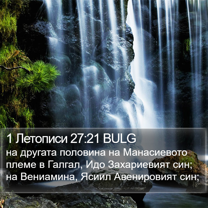 1 Летописи 27:21 BULG Bible Study