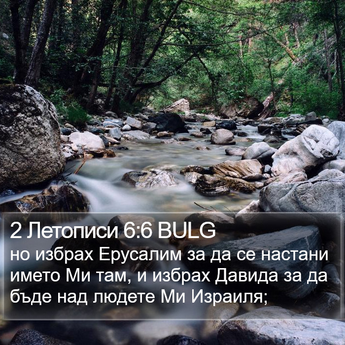 2 Летописи 6:6 BULG Bible Study