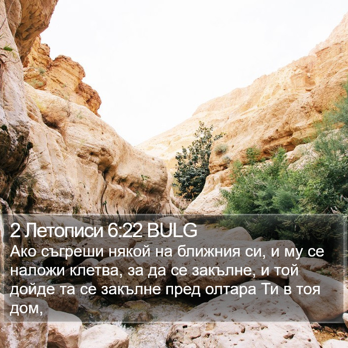 2 Летописи 6:22 BULG Bible Study