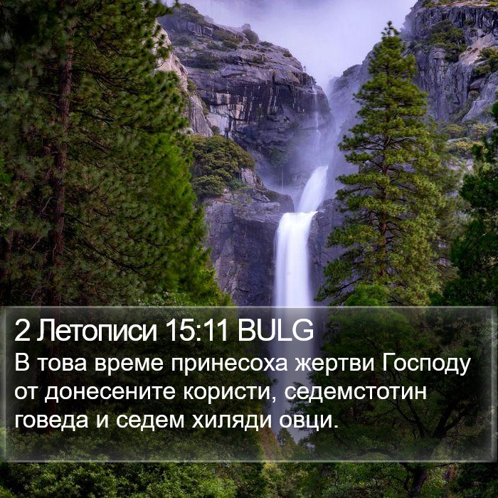2 Летописи 15:11 BULG Bible Study
