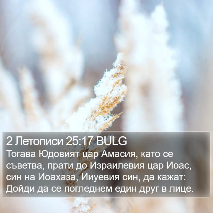 2 Летописи 25:17 BULG Bible Study