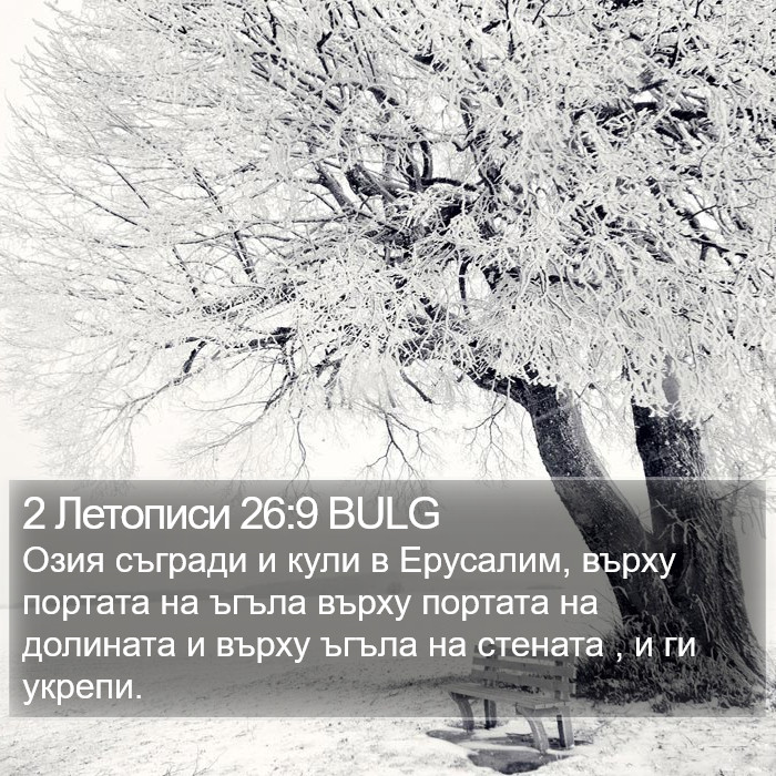 2 Летописи 26:9 BULG Bible Study