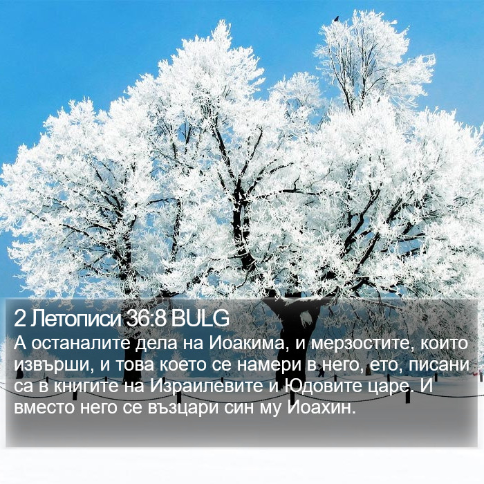 2 Летописи 36:8 BULG Bible Study