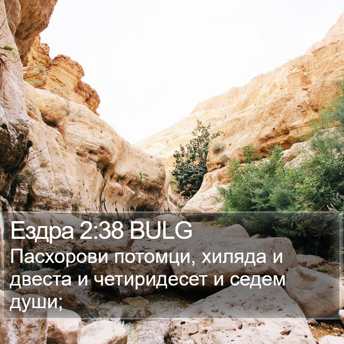 Ездра 2:38 BULG Bible Study