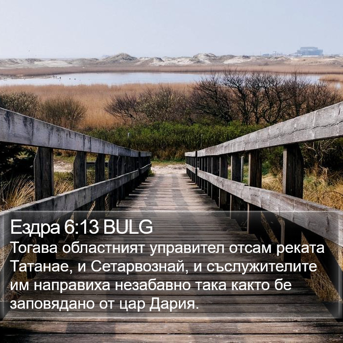 Ездра 6:13 BULG Bible Study