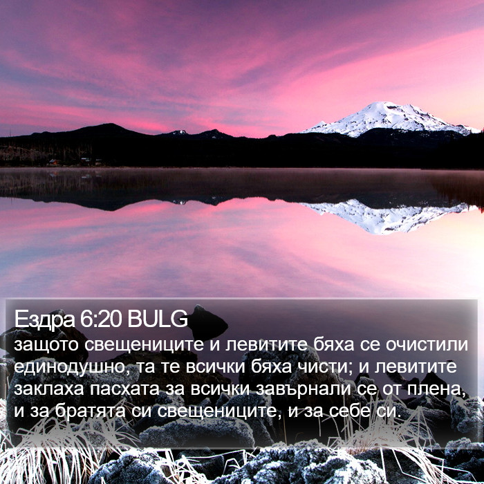 Ездра 6:20 BULG Bible Study