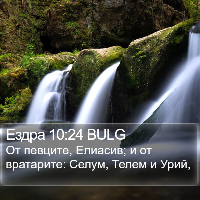 Ездра 10:24 BULG Bible Study