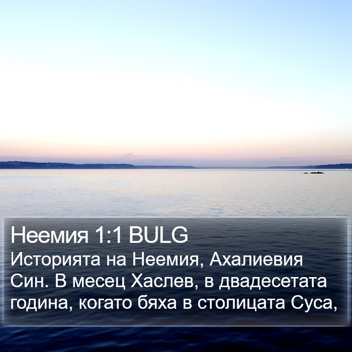 Неемия 1:1 BULG Bible Study