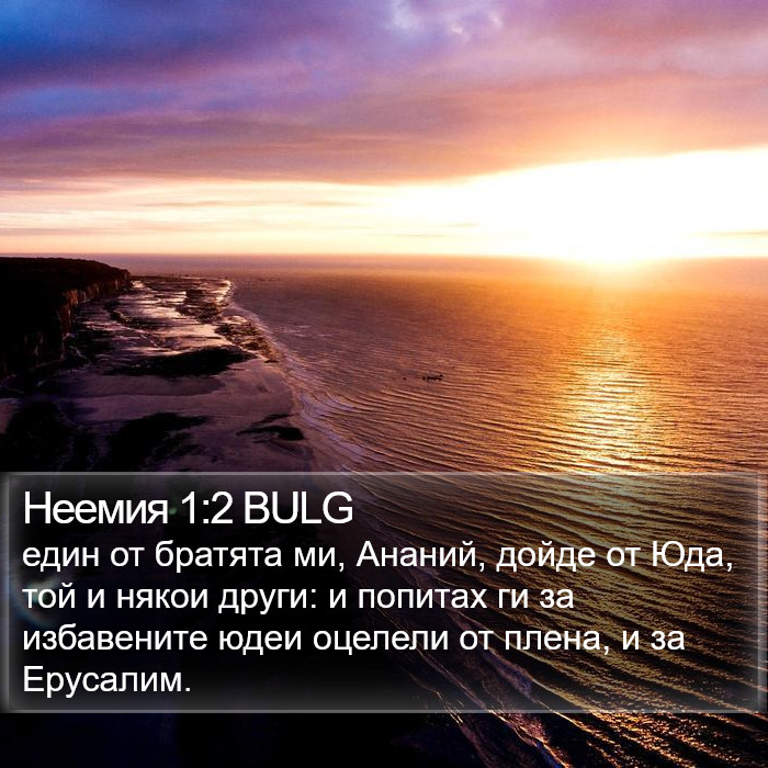 Неемия 1:2 BULG Bible Study