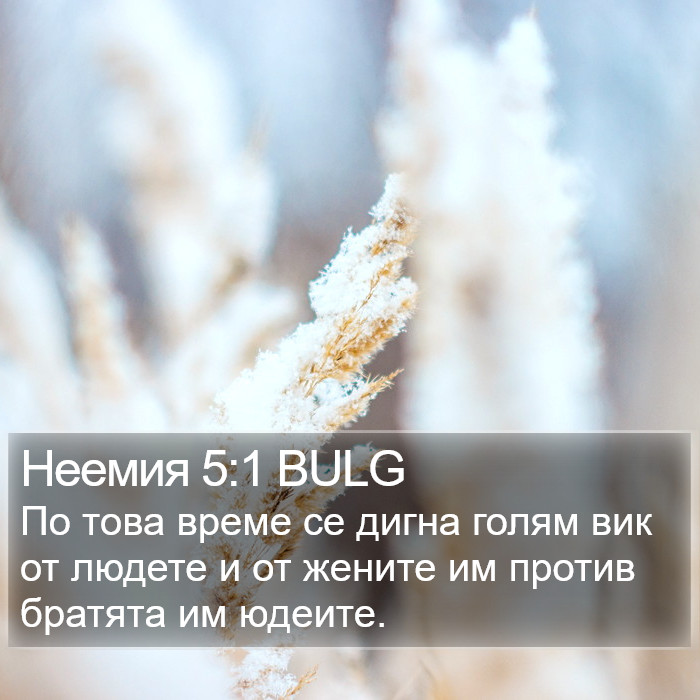 Неемия 5:1 BULG Bible Study