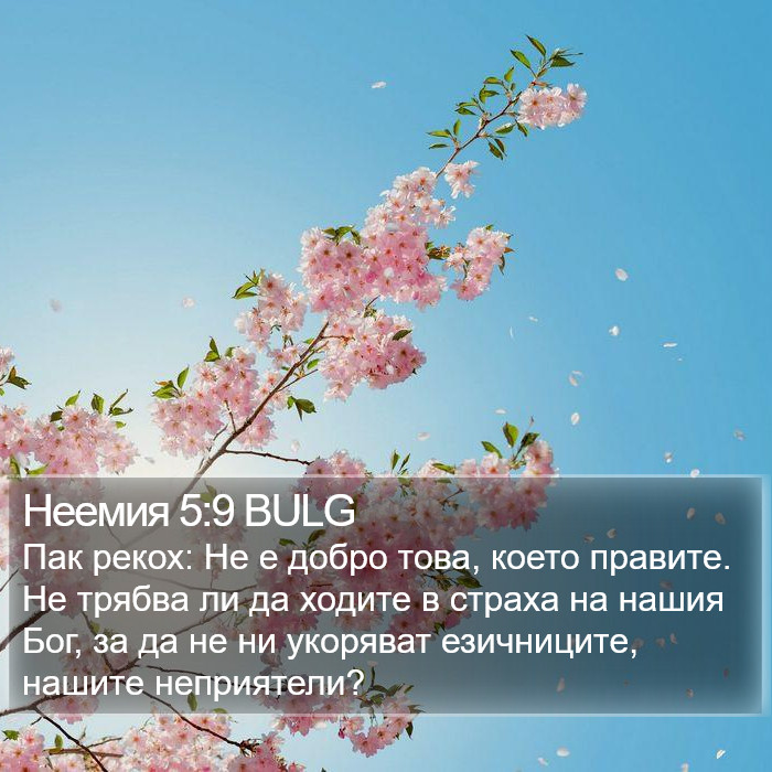 Неемия 5:9 BULG Bible Study