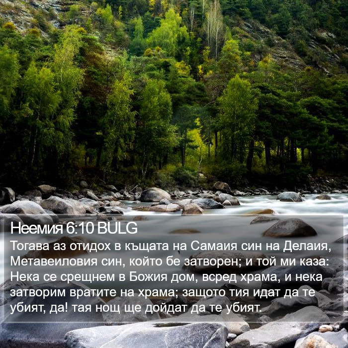 Неемия 6:10 BULG Bible Study