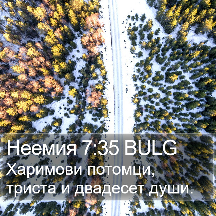 Неемия 7:35 BULG Bible Study