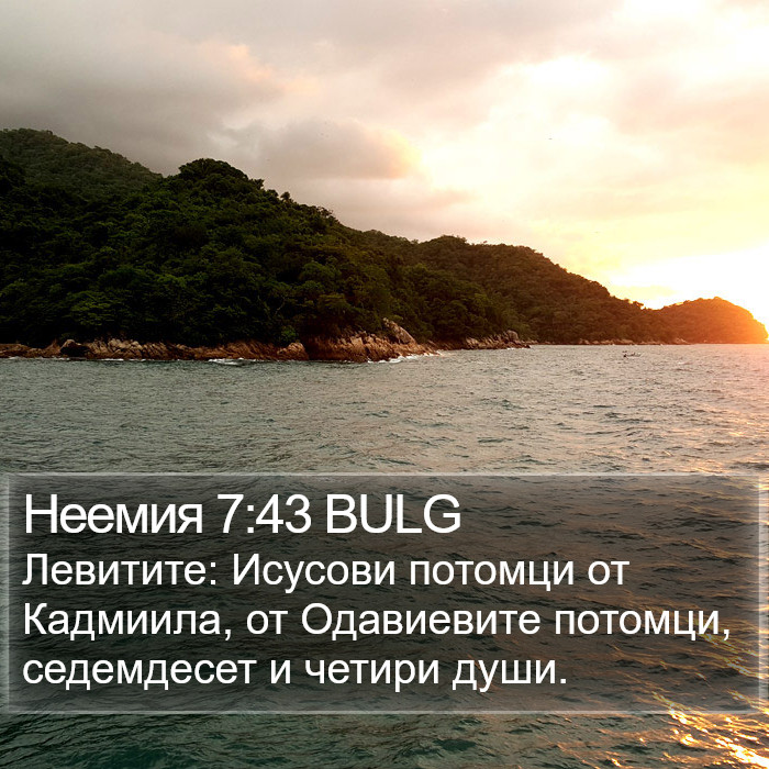 Неемия 7:43 BULG Bible Study