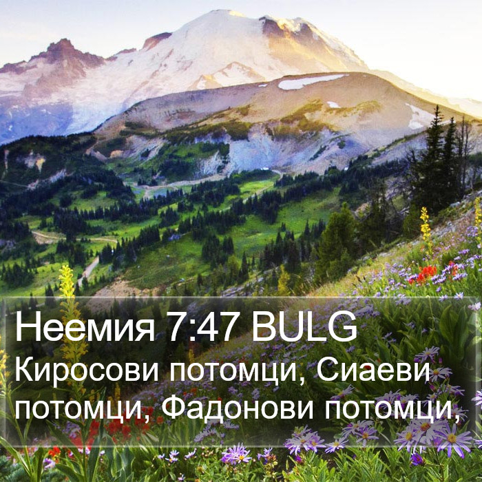 Неемия 7:47 BULG Bible Study