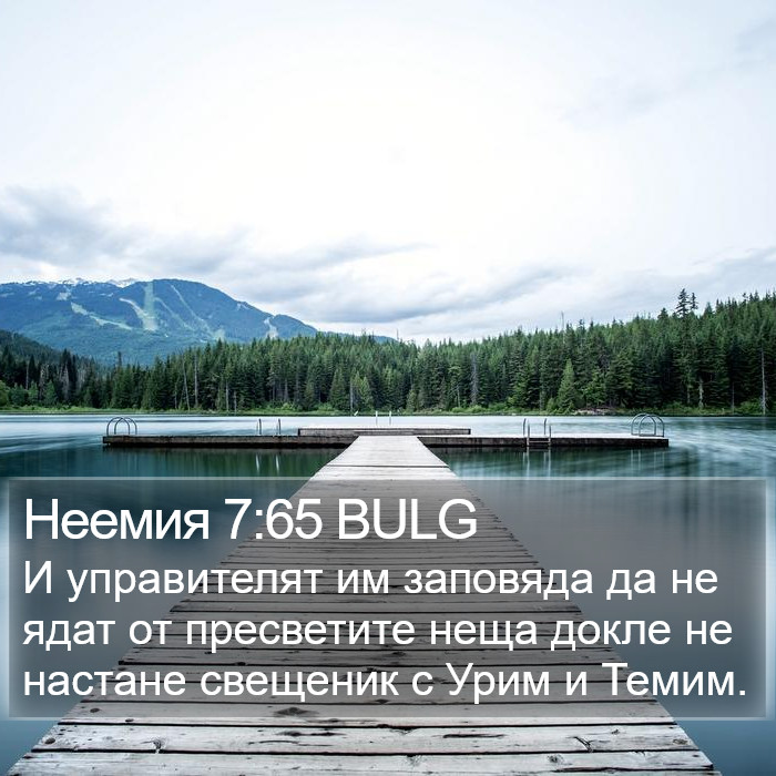 Неемия 7:65 BULG Bible Study