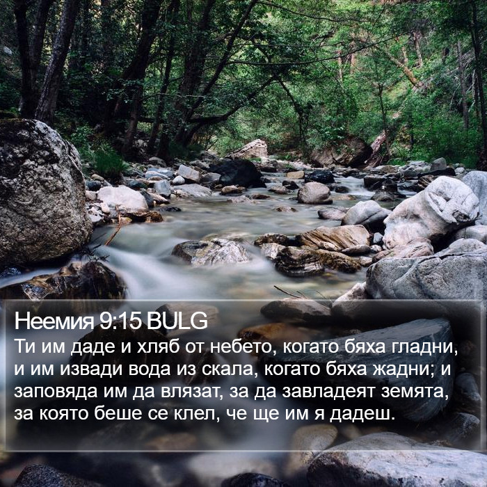 Неемия 9:15 BULG Bible Study