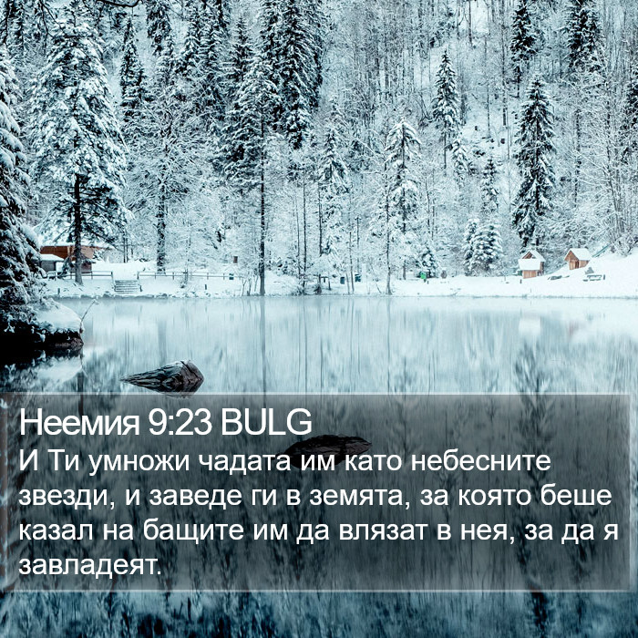 Неемия 9:23 BULG Bible Study