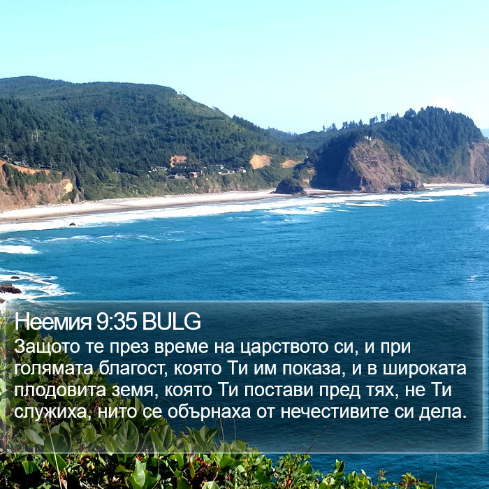 Неемия 9:35 BULG Bible Study