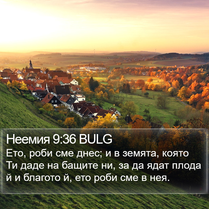 Неемия 9:36 BULG Bible Study