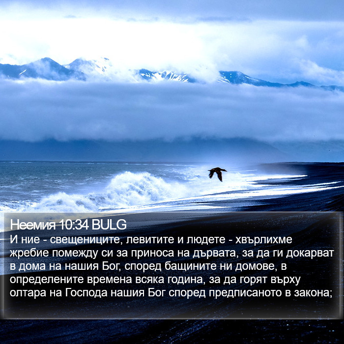 Неемия 10:34 BULG Bible Study