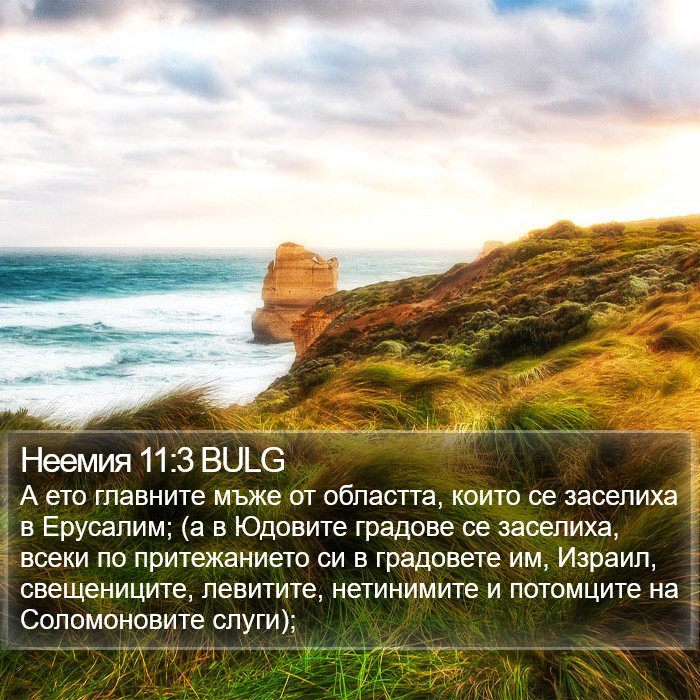 Неемия 11:3 BULG Bible Study