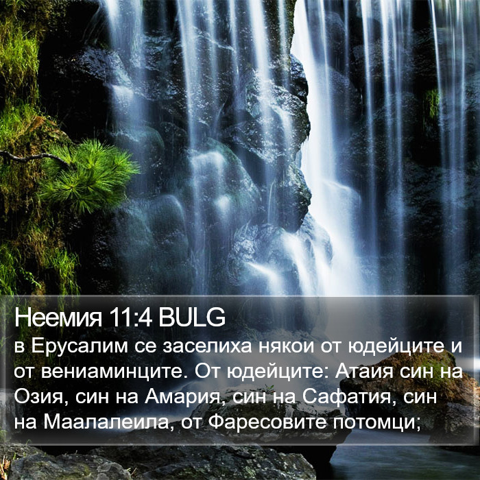Неемия 11:4 BULG Bible Study