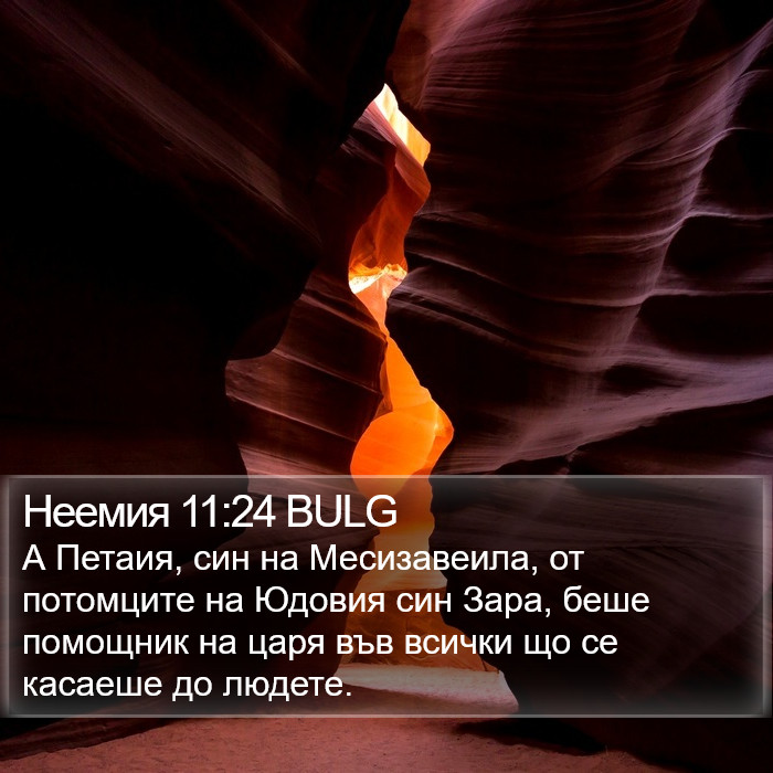 Неемия 11:24 BULG Bible Study