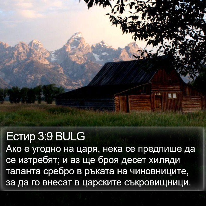 Естир 3:9 BULG Bible Study