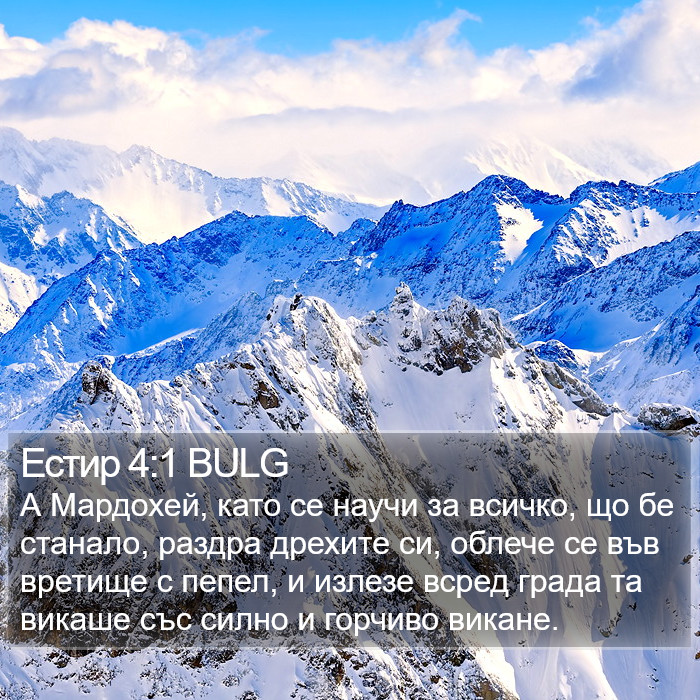 Естир 4:1 BULG Bible Study