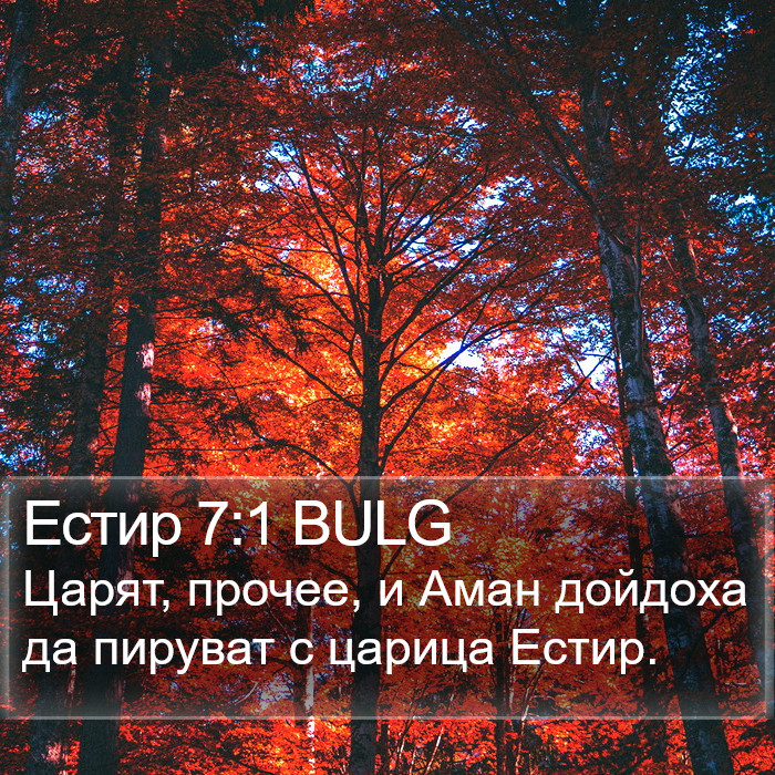 Естир 7:1 BULG Bible Study