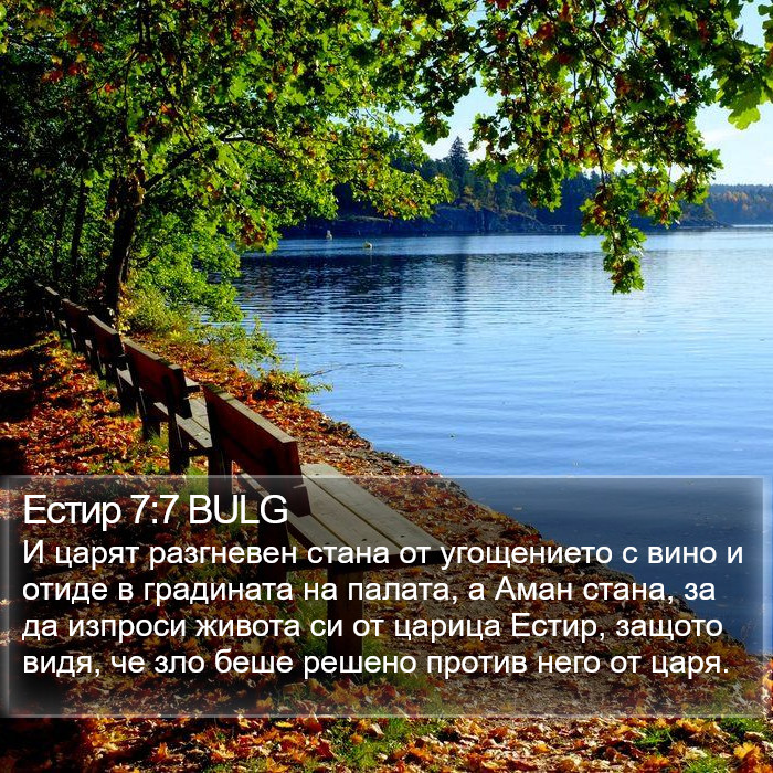 Естир 7:7 BULG Bible Study