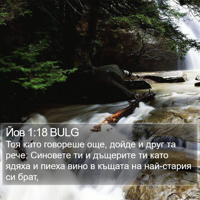 Йов 1:18 BULG Bible Study