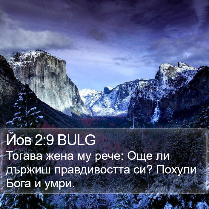 Йов 2:9 BULG Bible Study