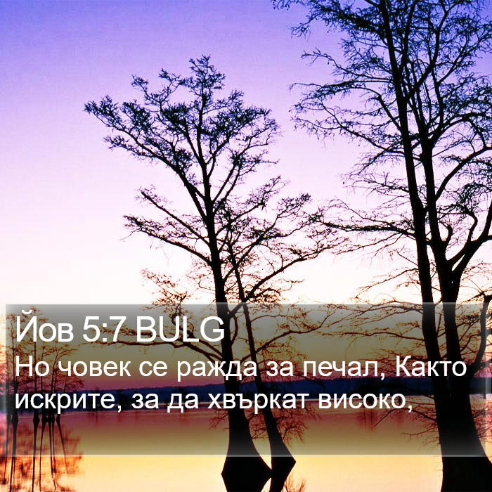 Йов 5:7 BULG Bible Study